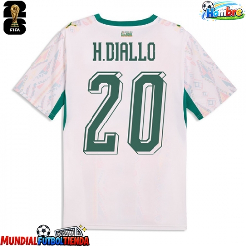 Camiseta Senegal Habib Diallo #20 Primera Equipación Replica Mundial 2026 mangas cortas